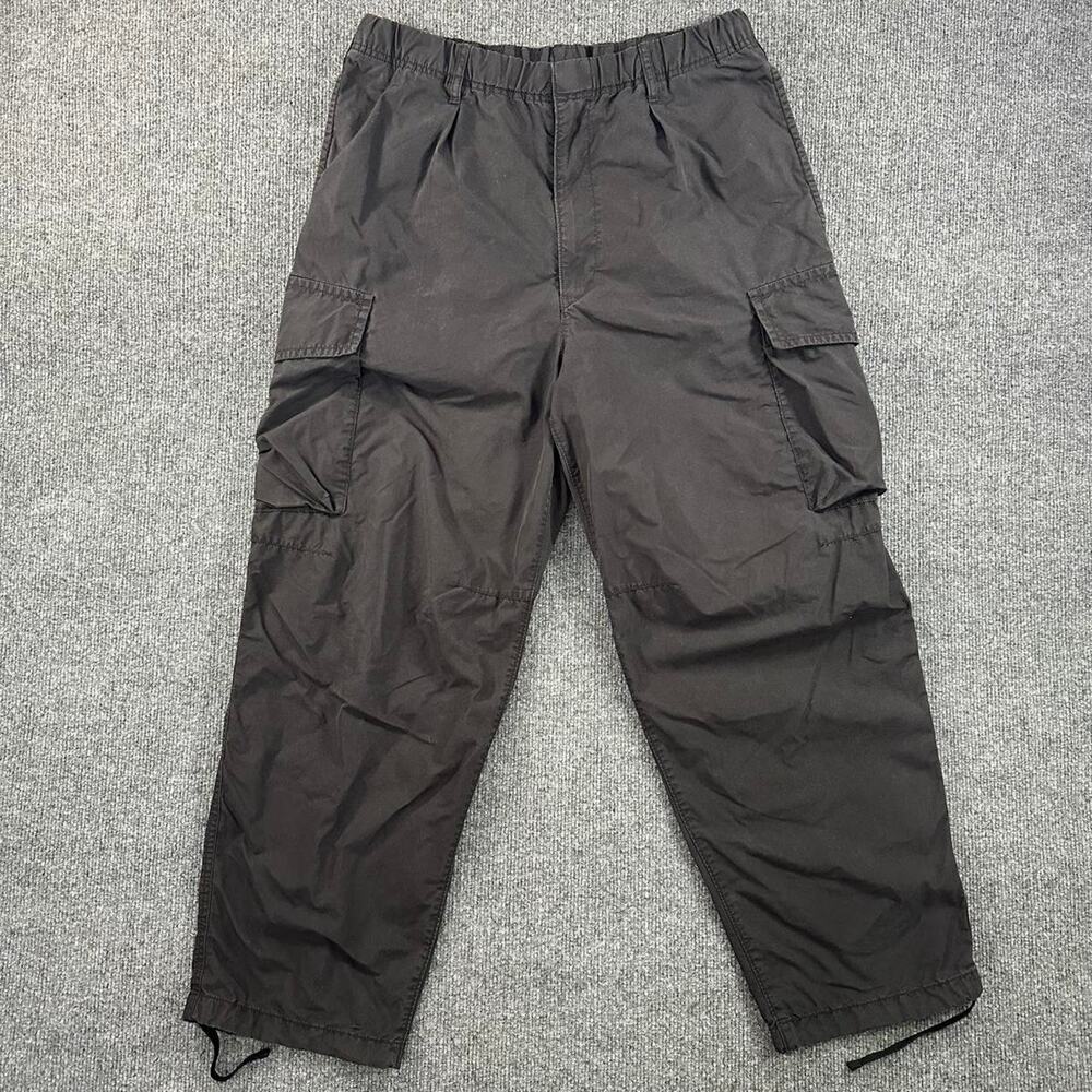 Uniqlo Men's Double Knee Cargo Pants Baggy Wide Leg Parachute Pants Unisex M